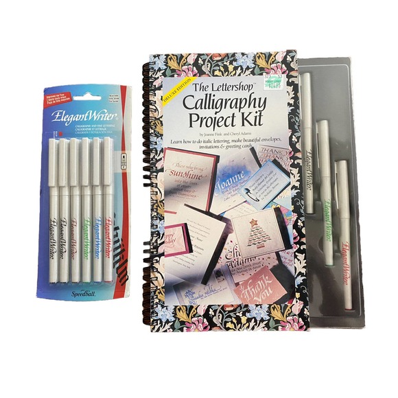 New LOT The Lettershop Calligraphy Project Kit Deluxe Edition Speedball + 6 Pens - Picture 1 of 4